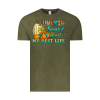 Vintage Olive Pumpkin spice and livin' my best life Vintage Tee - RanaPortraitStore