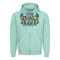 Seafoam summer nana Zipper Hoodie - CowhideDigitalArt