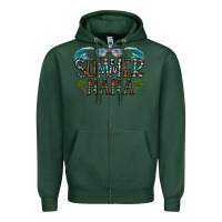 Sports Green summer nana Zipper Hoodie - CowhideDigitalArt