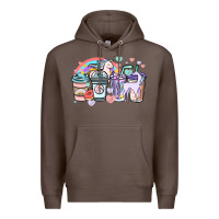 Coffee unicorn coffee cups Premium Hoodie - NancyCooperArtShop