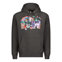 Smoke unicorn coffee cups Premium Hoodie - NancyCooperArtShop