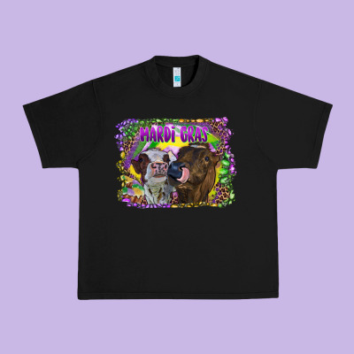 Mardi Gras Heifers Urban Heavy Tee Designed By Ranaportraitstore