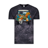 Cloud Black Fall Pumpkin Farm Truck Vintage Tee - RanaPortraitStore