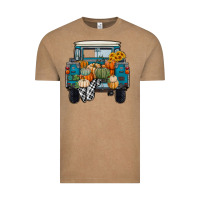 Vintage Coffee Fall Pumpkin Farm Truck Vintage Tee - RanaPortraitStore