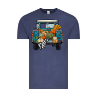 Vintage Denim Fall Pumpkin Farm Truck Vintage Tee - RanaPortraitStore