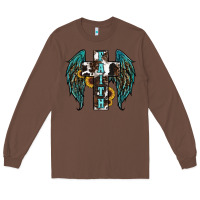 Chestnut western wings cross Long Sleeve Tee - RanaPortraitStore