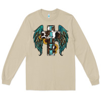 Mushroom western wings cross Long Sleeve Tee - RanaPortraitStore