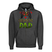 Charcoal Heather gamer dad Zipper Hoodie - HRA Design Shop