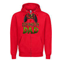 Red gamer dad Zipper Hoodie - HRA Design Shop
