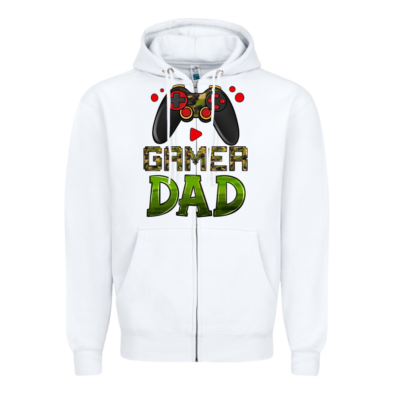 Gamer Dad Zipper Hoodie by HRA Design Shop | Teevron