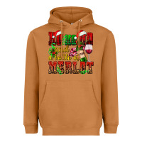 Meerkat ho ho ho and a bottle of merlot Heavyweight Hoodie - AdoDesignShop
