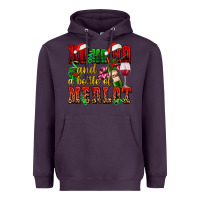 Plum ho ho ho and a bottle of merlot Heavyweight Hoodie - AdoDesignShop
