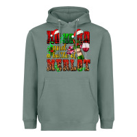Sage ho ho ho and a bottle of merlot Heavyweight Hoodie - AdoDesignShop