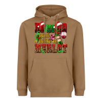Toasted Coconut ho ho ho and a bottle of merlot Heavyweight Hoodie - AdoDesignShop
