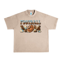 French Oak football mom football smiley face Urban Heavy Tee - BarkalooDesign