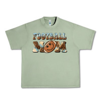 Oil Green football mom football smiley face Urban Heavy Tee - BarkalooDesign
