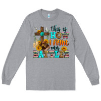 Heather Grey this is how i fight my battles Long Sleeve Tee - Zillion Design Studio
