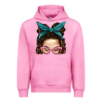 Messy Bun Mom With Leopard Bandana Urban Hoodie | Teevron
