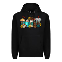 Black western coffee cups Premium Hoodie - NancyCooperArtShop