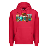 Cardinal western coffee cups Premium Hoodie - NancyCooperArtShop