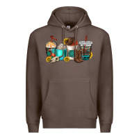 Coffee western coffee cups Premium Hoodie - NancyCooperArtShop