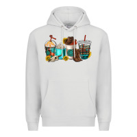 Dove Grey western coffee cups Premium Hoodie - NancyCooperArtShop