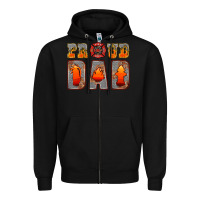 Black proud dad Zipper Hoodie - HRA Design Shop