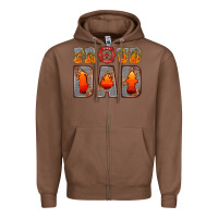Chestnut proud dad Zipper Hoodie - HRA Design Shop