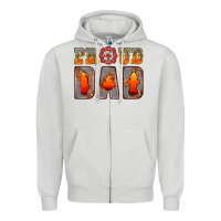Dove Grey proud dad Zipper Hoodie - HRA Design Shop