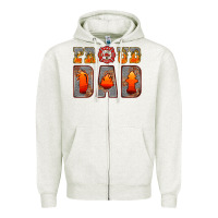 Oatmeal Heather proud dad Zipper Hoodie - HRA Design Shop