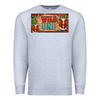 Heather Grey texas longhorn wild one cactus licanse plate Premium Sweatshirt - Artiststas