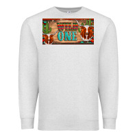 Oatmeal Heather texas longhorn wild one cactus licanse plate Premium Sweatshirt - Artiststas