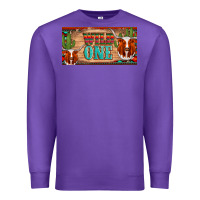 Purple texas longhorn wild one cactus licanse plate Premium Sweatshirt - Artiststas