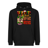 Black dear santa just bring wine Heavyweight Hoodie - AdoDesignShop