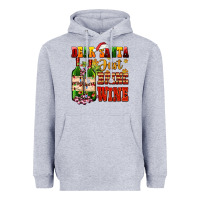 Heather Grey dear santa just bring wine Heavyweight Hoodie - AdoDesignShop