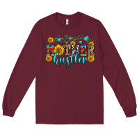 Burgundy mother hustler Long Sleeve Tee - Zillion Design Studio