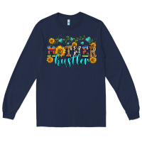 Navy mother hustler Long Sleeve Tee - Zillion Design Studio