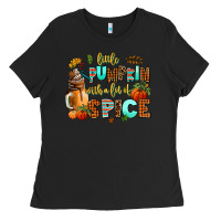 Black little pumpkin with a lot of spice Ladies Tee - AdoDesignShop