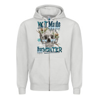 Dove Grey not made for winter skull Zipper Hoodie - FaDigitalArtStudio