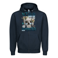 Navy not made for winter skull Zipper Hoodie - FaDigitalArtStudio