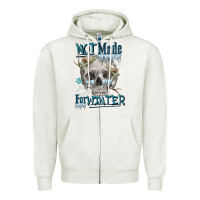 Oatmeal Heather not made for winter skull Zipper Hoodie - FaDigitalArtStudio