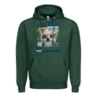 Sports Green not made for winter skull Zipper Hoodie - FaDigitalArtStudio