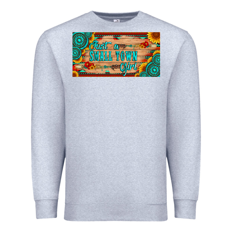 Just A Small Town Girl Wlth Gemstone Arrow And Sunflowers Licanse Plat Premium Sweatshirt by Artiststas | Teevron