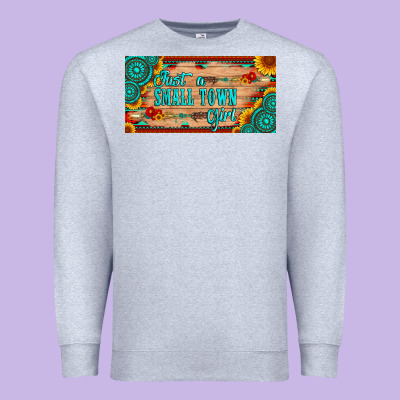 Just A Small Town Girl Wlth Gemstone Arrow And Sunflowers Licanse Plat Premium Sweatshirt Designed By Artiststas