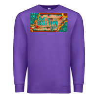 Purple just a small town girl wlth gemstone arrow and sunflowers licanse plat Premium Sweatshirt - Artiststas