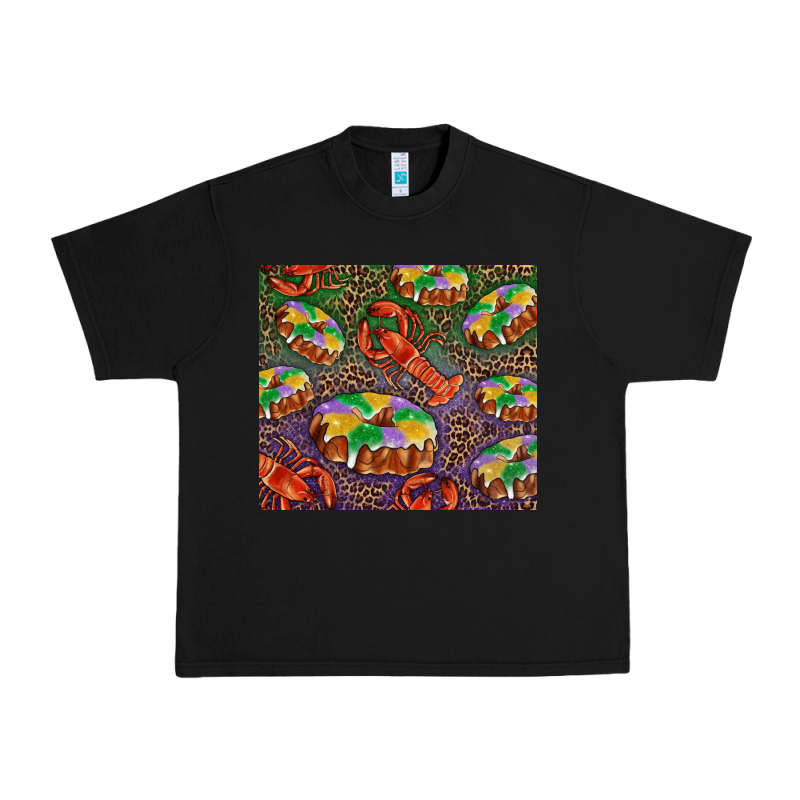 Mardi Gras King Cake And Crawfish Urban Heavy Tee by RanaPortraitStore | Teevron