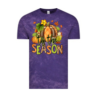 Cloud Purple Tis' the season Fall American Football Vintage Tee - RanaPortraitStore