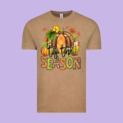 Vintage Tee Tis' the season Fall American Football