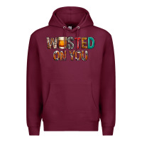 Burgundy wasted on you Premium Hoodie - NancyCooperArtShop