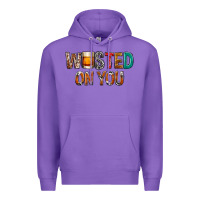 Purple wasted on you Premium Hoodie - NancyCooperArtShop